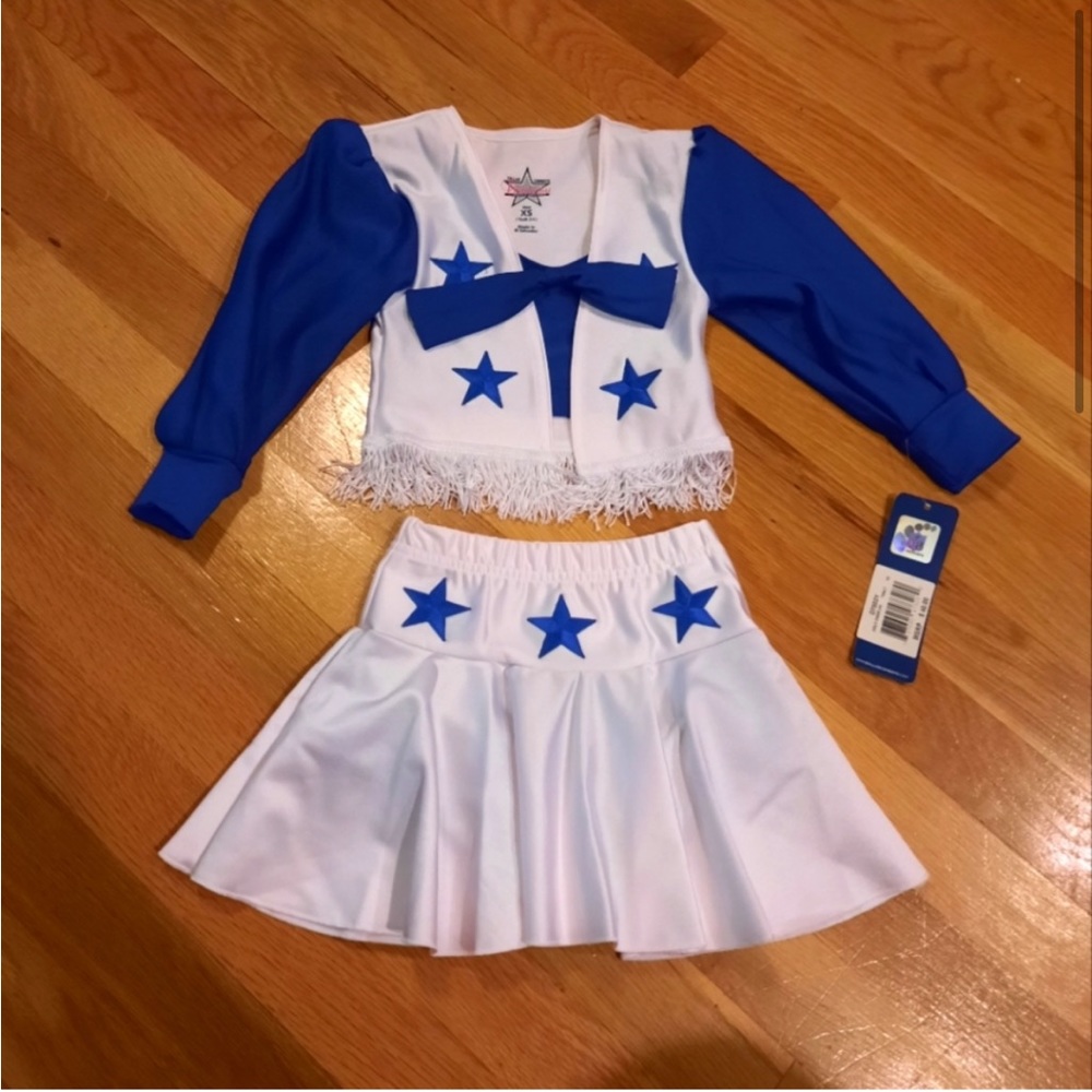 NFL Dallas Cowboys toddler girl cheerleader outfit halloween costume.
